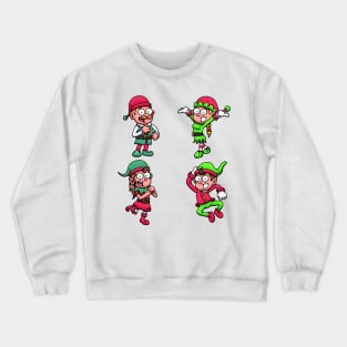 Christmas Elves Sticker Pack Crewneck Sweatshirt